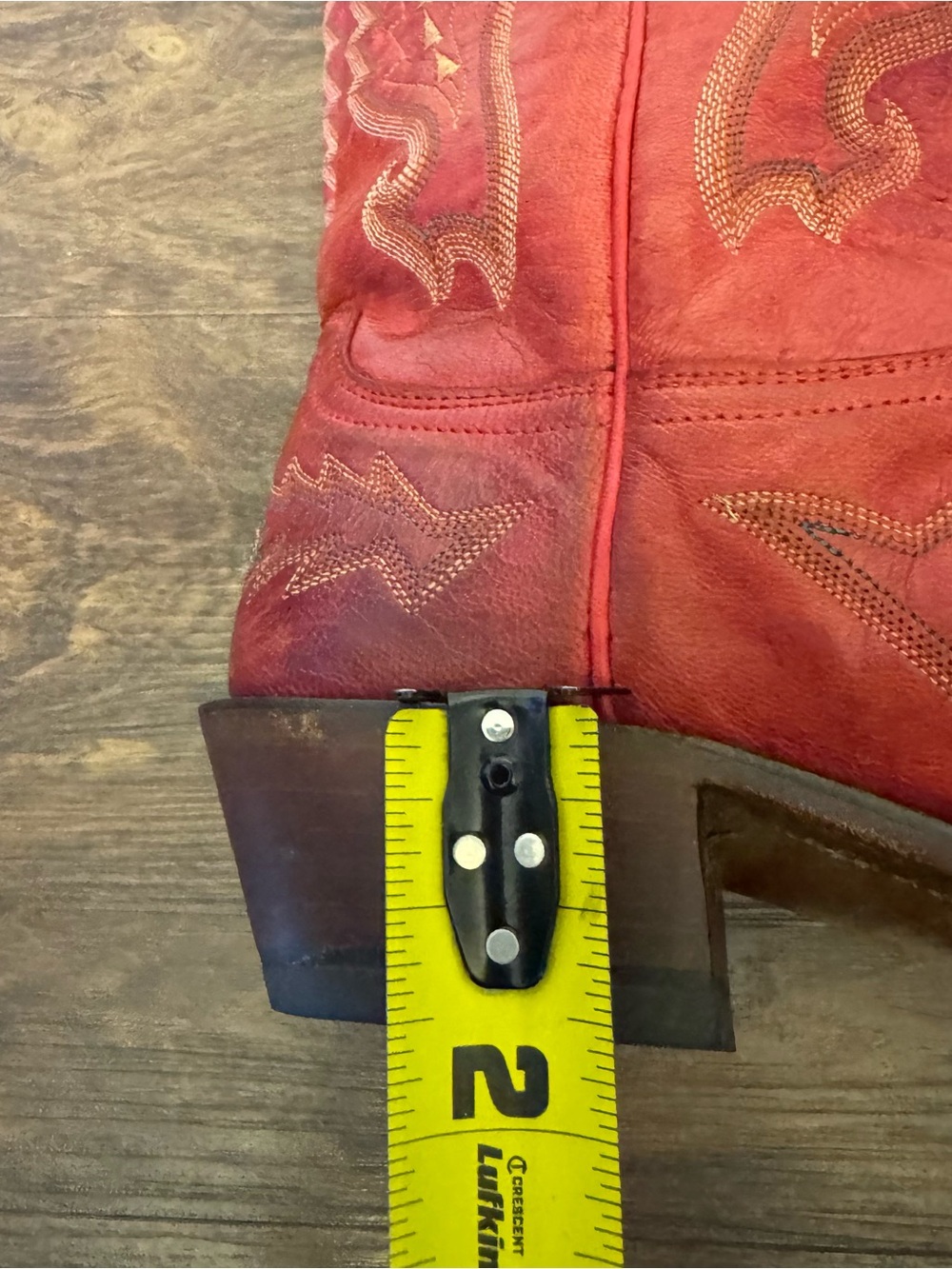 LUCCHESE Priscilla Cowgirl Boots Women's Size US 8 B Red Western Cowboy - Picture 9 of 16